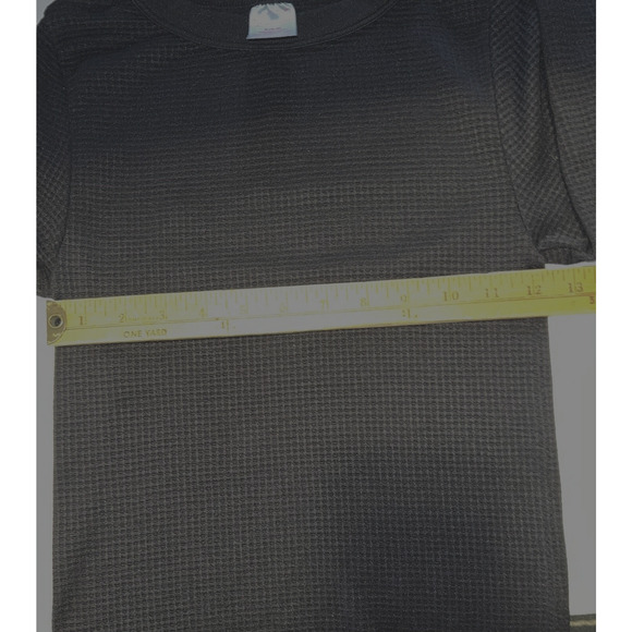 Time and Tru Waffle Knit Shirt, Women's Size S Black - Picture 3 of 5